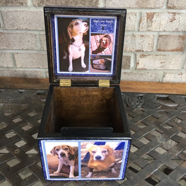 Photo Cube Small Pet Urn with Lid Photo
